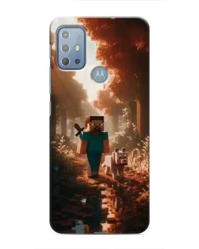 Чехол для Motorola MOTO G20 с картинкой «Стив в лесу» Чехол для Motorola MOTO G20 с картинкой «Стив в лесу»