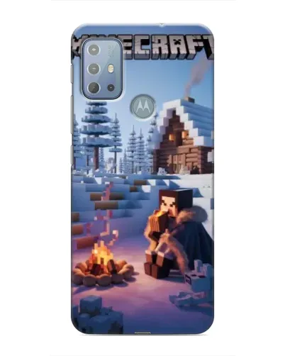 Чехол для Motorola MOTO G20 с картинкой «Зимний Minecraft» Чехол для Motorola MOTO G20 с картинкой «Зимний Minecraft»