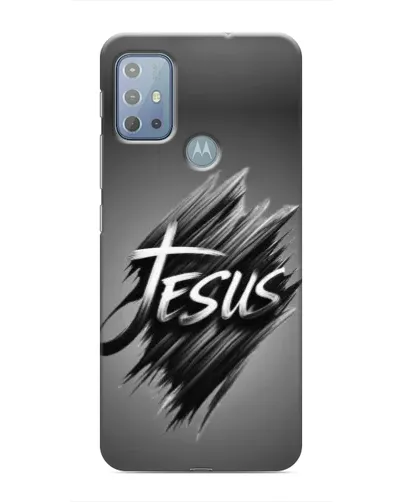Чехол для Motorola MOTO G20 с картинкой «Надпись Jesus Graffiti»