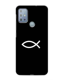 Чохол для Motorola MOTO G20 з картинкою «Символ риби Jesus»