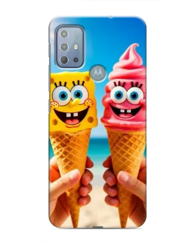 Чехол для Motorola MOTO G20 с картинкой «Спанч Боб мороженое» Чехол для Motorola MOTO G20 с картинкой «Спанч Боб мороженое»