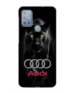 Чехол для Motorola MOTO G20 с картинкой «Пантера и Audi»
