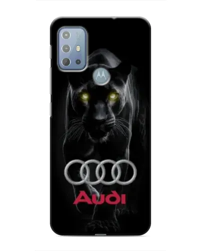 Чехол для Motorola MOTO G20 с картинкой «Пантера и Audi»