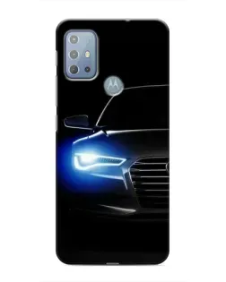 Чехол для Motorola MOTO G20 с картинкой «Неоновый взгляд Audi»