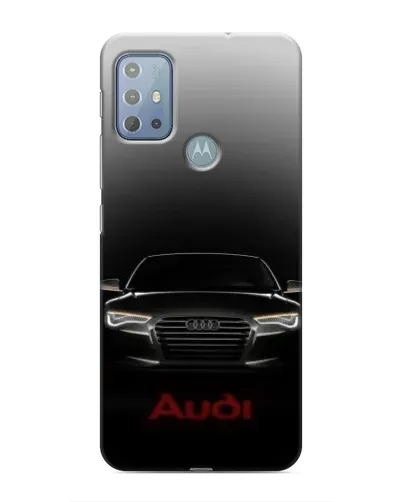 Чехол для Motorola MOTO G20 с картинкой «Audi — градиентный контур»