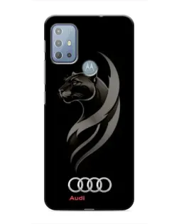 Чехол для Motorola MOTO G20 с картинкой «Графика — пантера и Audi»