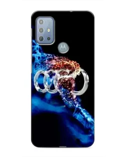 Чехол для Motorola MOTO G20 с картинкой «Энергия лого Audi»