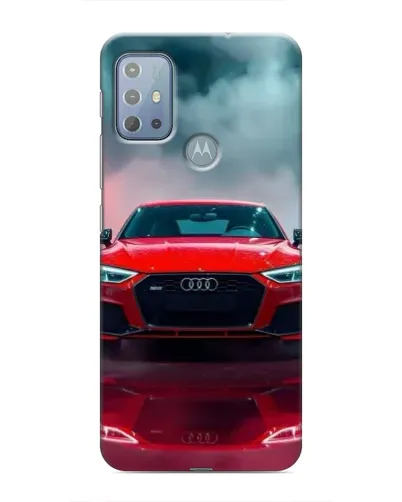 Чехол для Motorola MOTO G20 с картинкой «Audi RS — красный стиль»