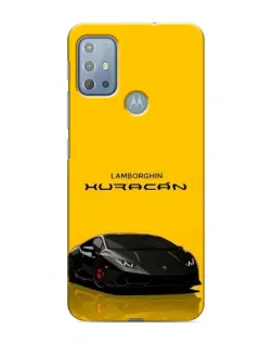 Чехол для Motorola MOTO G20 с картинкой «Lamborghini Huracan черный»