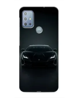 Чехол для Motorola MOTO G20 с картинкой «Черный Lamborghini Aventador»