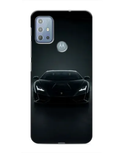 Чехол для Motorola MOTO G20 с картинкой «Черный Lamborghini Aventador»