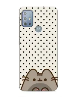 Чехол для Motorola MOTO G20 с картинкой «Пушин в горошек»
