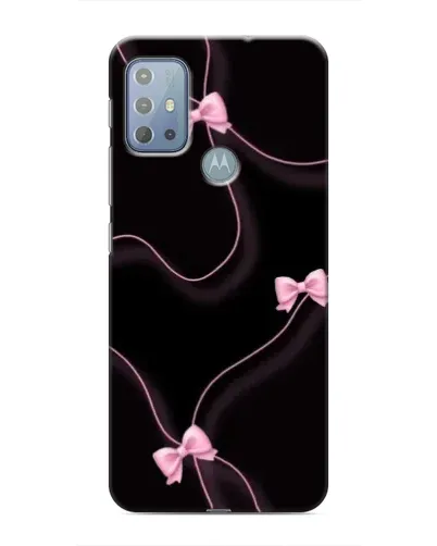 Чехол для Motorola MOTO G20 с картинкой «Розовые ленты»