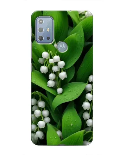 Чехол для Motorola MOTO G20 с картинкой «Ландыши в зелени»