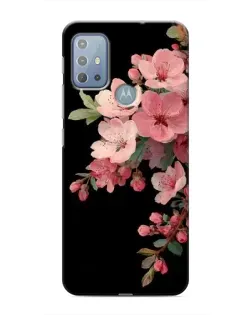 Чехол для Motorola MOTO G20 с картинкой «Розовая ветка сакуры»