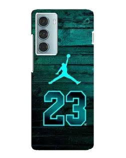 Чехол для Motorola MOTO G200 с картинкой «Jordan Cyan 23»
