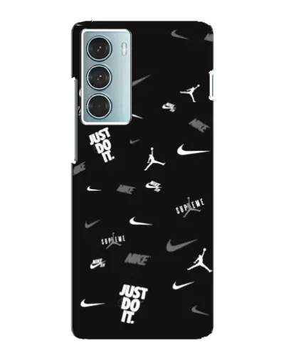 Чехол для Motorola MOTO G200 с картинкой «Nike Black Pattern» Чехол для Motorola MOTO G200 с картинкой «Nike Black Pattern»