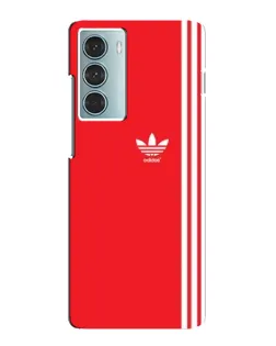 Чехол для Motorola MOTO G200 с картинкой «Красный минимализм Adidas»