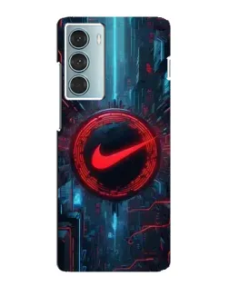 Чехол для Motorola MOTO G200 с картинкой «Техногенный стиль Nike»