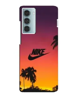 Чехол для Motorola MOTO G200 с картинкой «Nike на закате солнца»