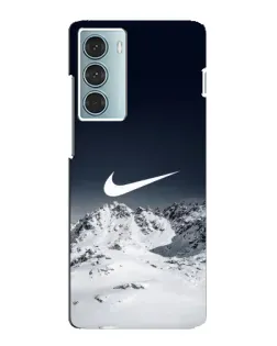 Чехол для Motorola MOTO G200 с картинкой «Nike — зимние горы»