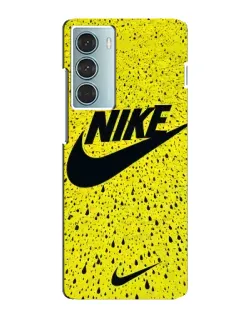 Чехол для Motorola MOTO G200 с картинкой «Желтый текстурный Nike»