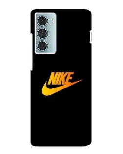 Чехол для Motorola MOTO G200 с картинкой «Золотой логотип Nike»