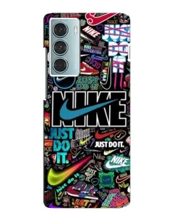 Чохол для Motorola MOTO G200 з картинкою «Яскравий колаж Nike»