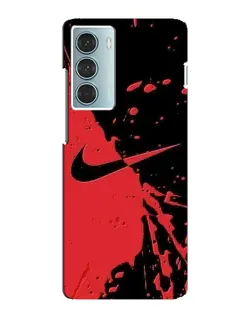 Чохол для Motorola MOTO G200 з картинкою «Червоні бризки Nike»