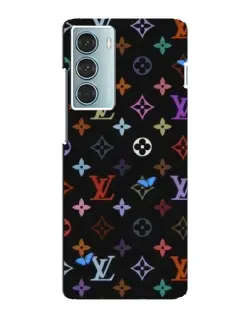 Чехол для Motorola MOTO G200 с картинкой «Цветная монограмма LV»