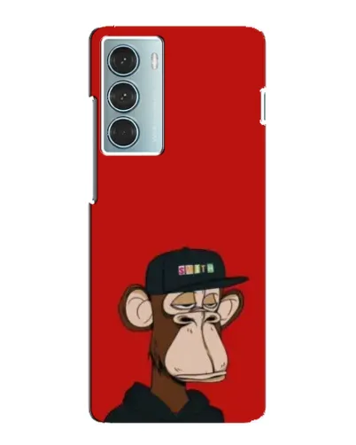 Чехол для Motorola MOTO G200 с картинкой «Bored Ape — красный фон» Чехол для Motorola MOTO G200 с картинкой «Bored Ape — красный фон»