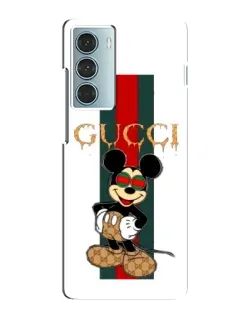 Чехол для Motorola MOTO G200 с картинкой «Микки Маус Gucci — полосы»
