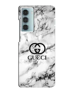 Чехол для Motorola MOTO G200 с картинкой «Gucci — мраморный шик»