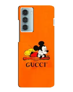 Чехол для Motorola MOTO G200 с картинкой «Микки Маус Gucci — оранж»