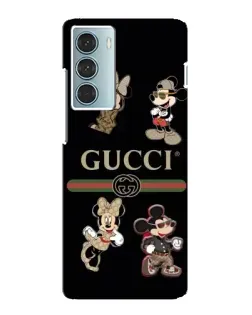 Чехол для Motorola MOTO G200 с картинкой «Gucci — герои Disney и монограмма»