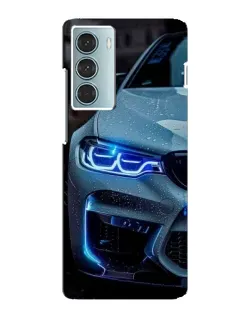 Чехол для Motorola MOTO G200 с картинкой «Взгляд BMW с синими фарами»