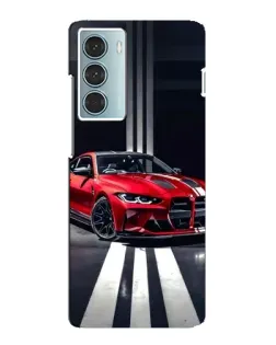 Чехол для Motorola MOTO G200 с картинкой «Красная BMW на дороге»