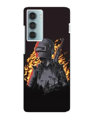 Чехол для Motorola MOTO G200 с картинкой «PUBG — огненный силуэт» Чехол для Motorola MOTO G200 с картинкой «PUBG — огненный силуэт»