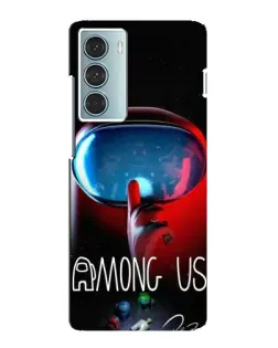 Чехол для Motorola MOTO G200 с картинкой «Красный импостер — макро»