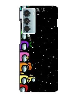Чехол для Motorola MOTO G200 с картинкой «Команда Among Us»