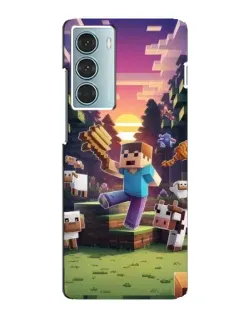 Чехол для Motorola MOTO G200 с картинкой «Стив на ферме»