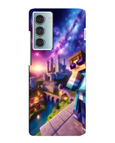 Чехол для Motorola MOTO G200 с картинкой «Стив и космос»