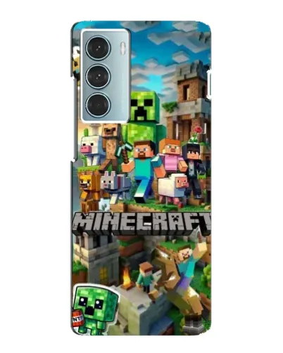 Чехол для Motorola MOTO G200 с картинкой «Замок Minecraft»