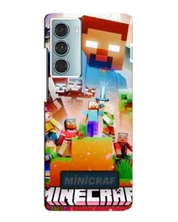 Чехол для Motorola MOTO G200 с картинкой «Minecraft герои игры»