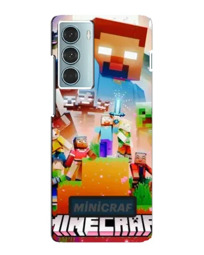 Чехол для Motorola MOTO G200 с картинкой «Minecraft герои игры»