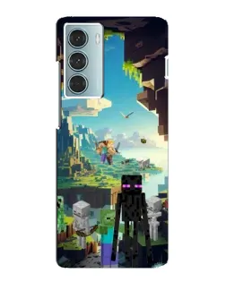 Чехол для Motorola MOTO G200 с картинкой «Эндермен в лесу»