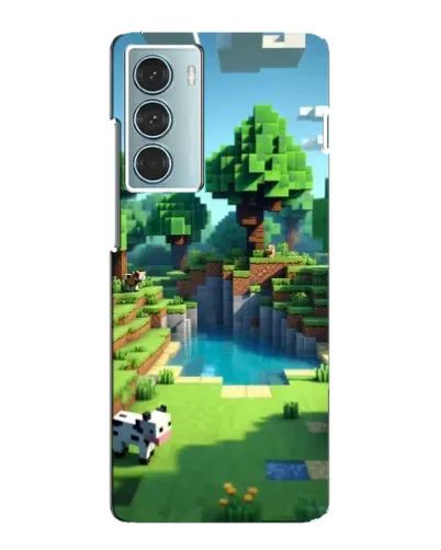 Чехол для Motorola MOTO G200 с картинкой «Minecraft летний день»