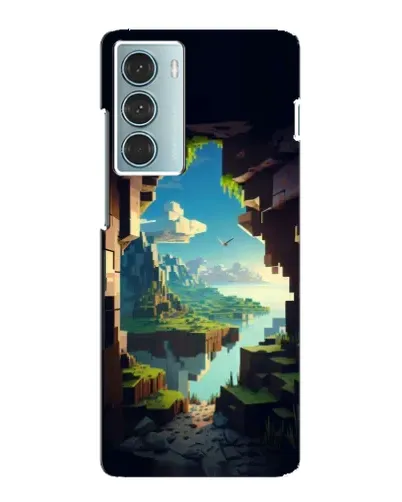 Чехол для Motorola MOTO G200 с картинкой «Вид из пещеры»