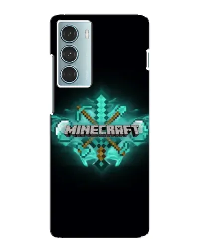 Чехол для Motorola MOTO G200 с картинкой «Minecraft Diamond лого»