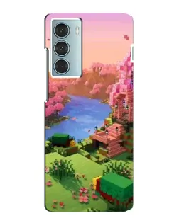 Чехол для Motorola MOTO G200 с картинкой «Розовое дерево Minecraft»